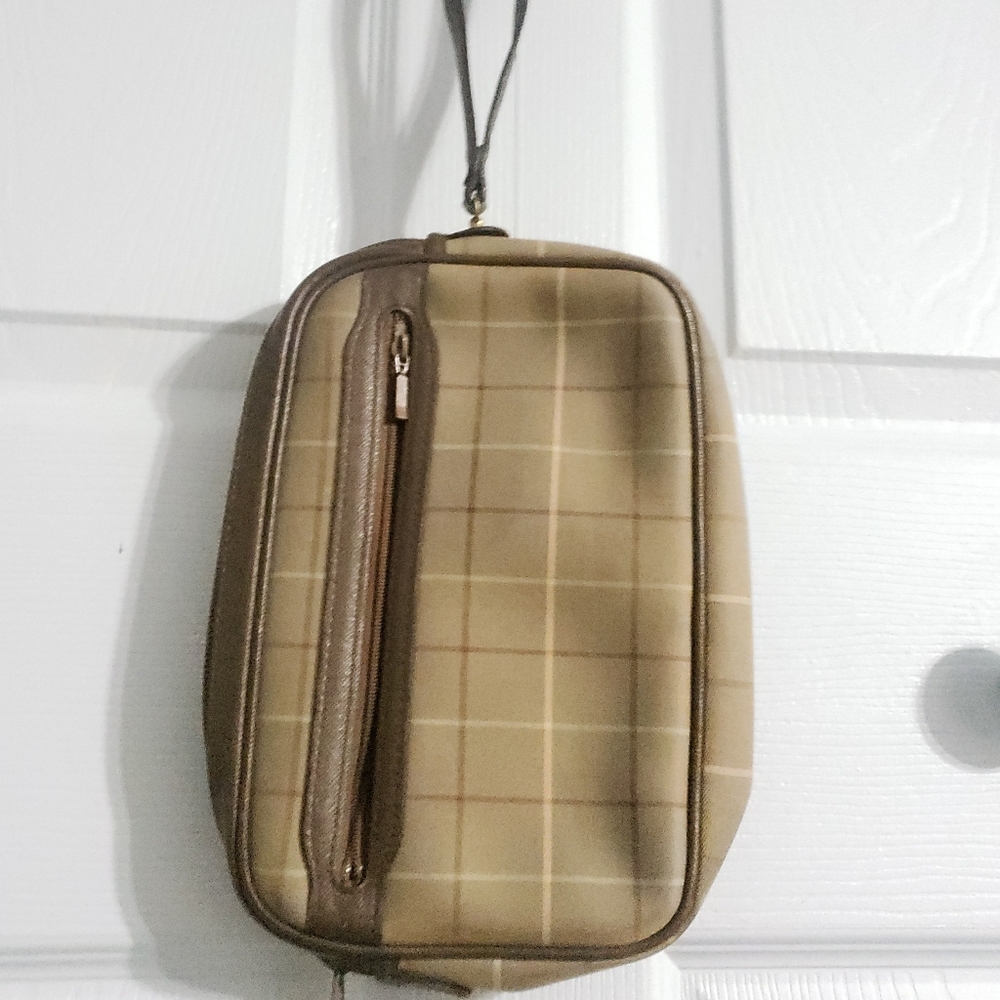 BURBERRY VINTAGE AUTH. BROWN POUCH WALLET - Picture 13 of 16